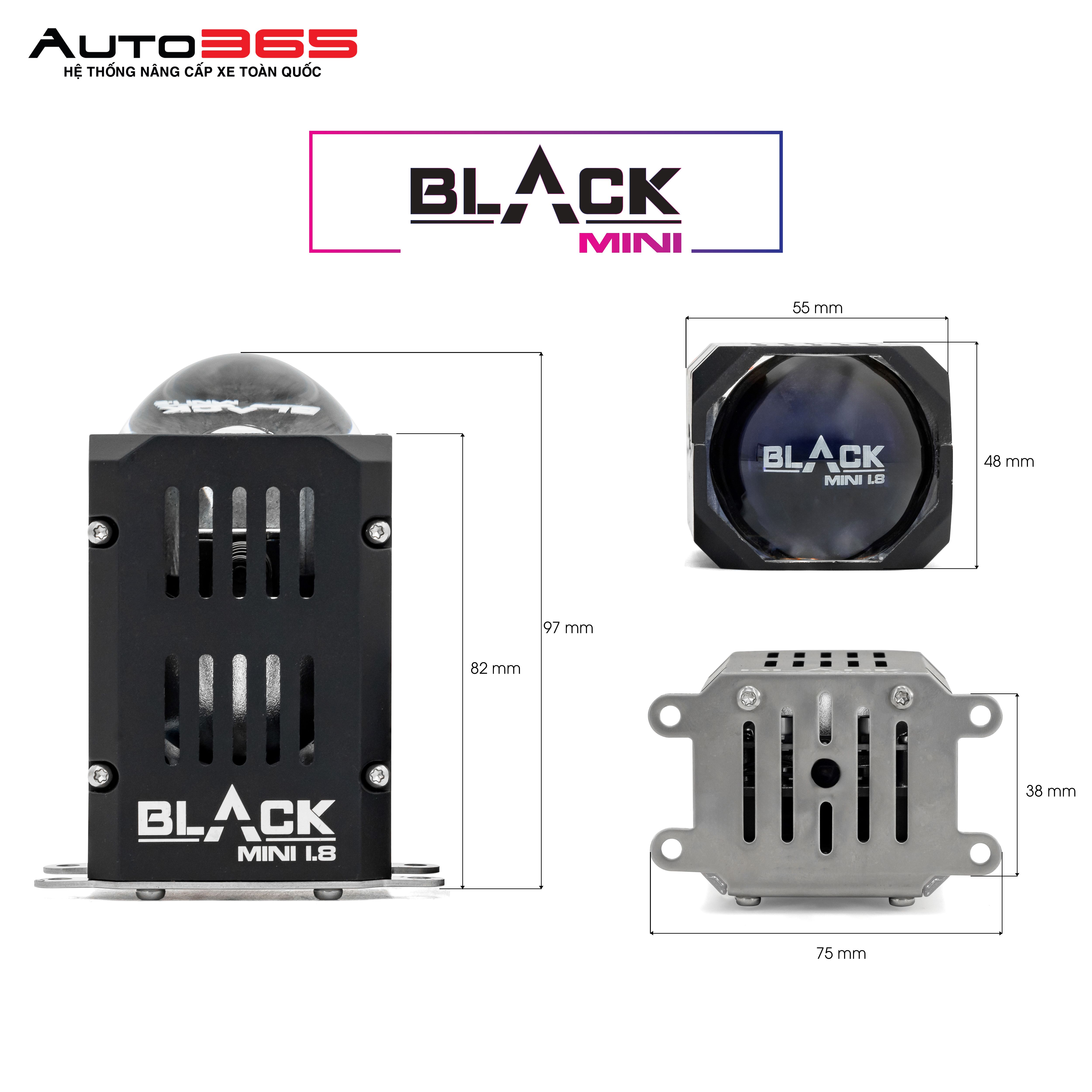 BI LED TITAN BLACK MINI 1.8 INCH (LẺ)
